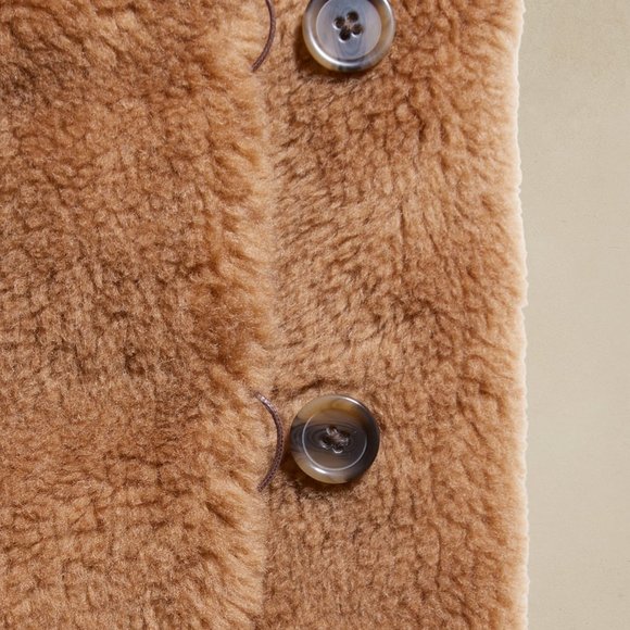 BANANA REPUBIC SHEARLING TEDDY COAT - Picture 7 of 9